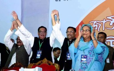 সভাপতি শেখ হাসিনা, সাধারণ সম্পাদক ওবায়দুল কাদের
