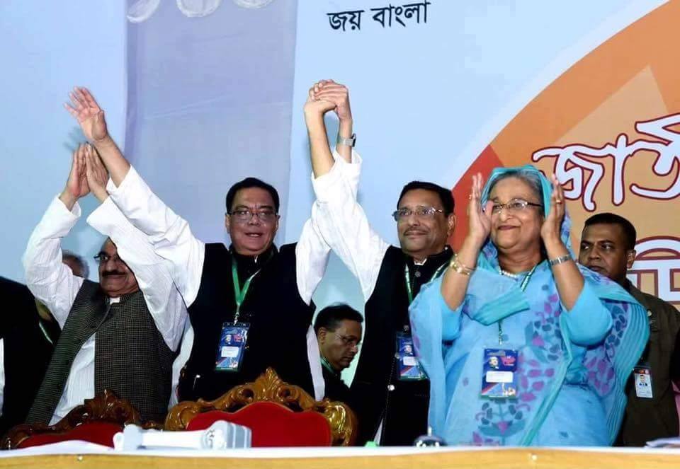 সভাপতি শেখ হাসিনা, সাধারণ সম্পাদক ওবায়দুল কাদের