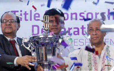 ইংল্যান্ড সিরিজের ট্রফি উন্মোচন