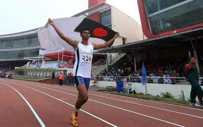 ১০০ মিটারের স্প্রিন্টে টানা পাঁচবার চ্যাম্পিয়ন মেজবাহ