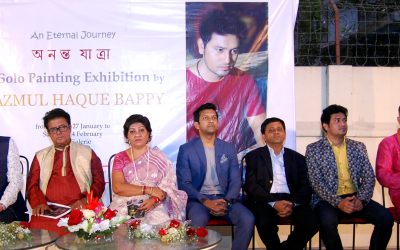 বাপ্পির একক চিত্র প্রদর্শনী ‘অনন্তযাত্রা’ উদ্বোধন