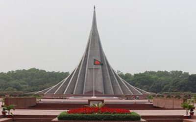 স্বাধীনতা দিবসের জন্য সেজেছে জাতীয় স্মৃতিসৌধ