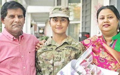 মার্কিন সেনা কর্মকর্তা হলেন বাংলাদেশি তরুণী আফিয়া