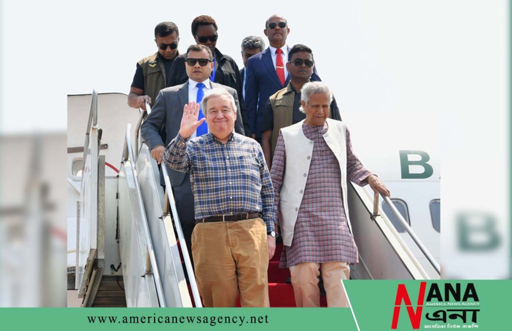 কক্সবাজারে পৌঁছেছেন ড. ইউনূস ও গুতেরেস